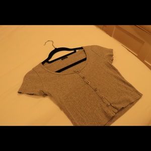 Brandy gray zelly top